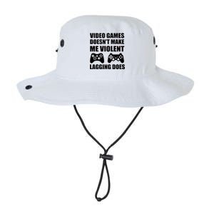 Video Games Doesn't Make Me Violent Lagging Does Legacy Cool Fit Booney Bucket Hat