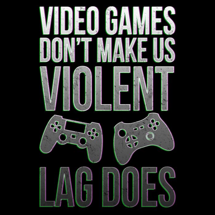 Video Games Doesn't Make Me Violent Lagging Does Gamer Cropped Pullover Crew