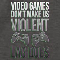 Video Games Doesn't Make Me Violent Lagging Does Gamer Vector Backpack