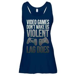 Video Games Doesn't Make Me Violent Lagging Does Gamer Ladies Essential Flowy Tank