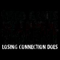 Video Games Don't Makes Us Violent Losing Connection Does Baseball Sleeve Shirt