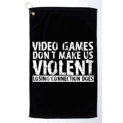 Video Games Don't Makes Us Violent Losing Connection Does Golf Towel