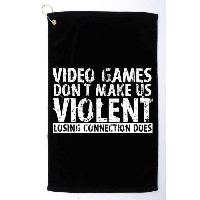 Video Games Don't Makes Us Violent Losing Connection Does Golf Towel