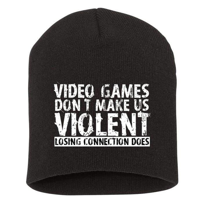 Video Games Don't Makes Us Violent Losing Connection Does Short Acrylic Beanie