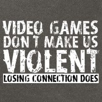 Video Games Don't Makes Us Violent Losing Connection Does Cotton Canvas Backpack