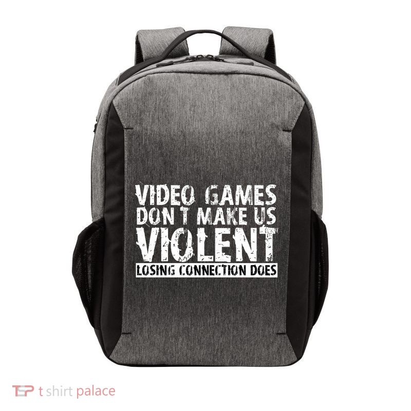 Video Games Don't Makes Us Violent Losing Connection Does Vector Backpack