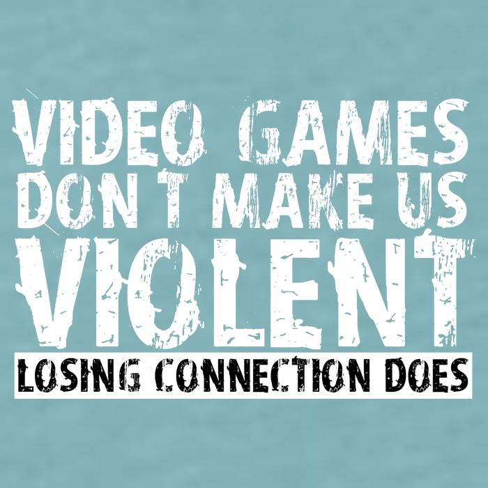 Video Games Don't Makes Us Violent Losing Connection Does Sueded Cloud Jersey T-Shirt