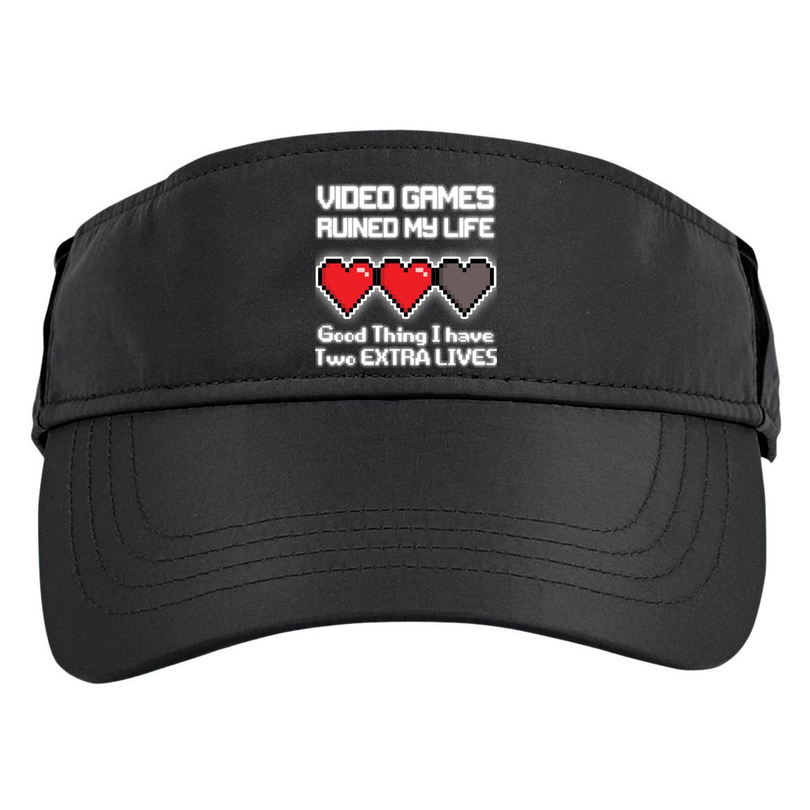 Video Games Ruined My Life Good Thing I Have Two Extra Lives Adult Drive Performance Visor
