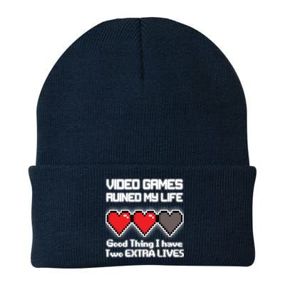 Video Games Ruined My Life Good Thing I Have Two Extra Lives Beanie