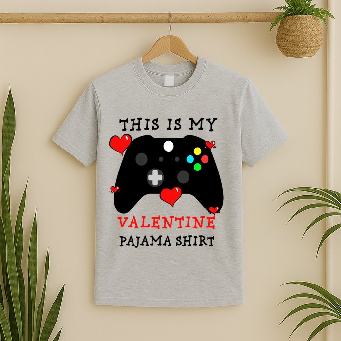 Video Games This Is My Valentine Pajama T-Shirt