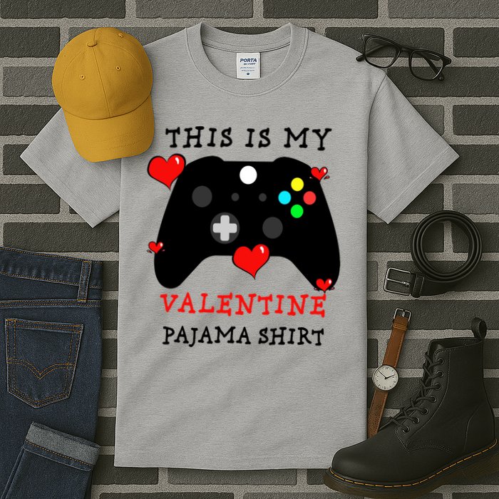 Video Games This Is My Valentine Pajama Tall T-Shirt