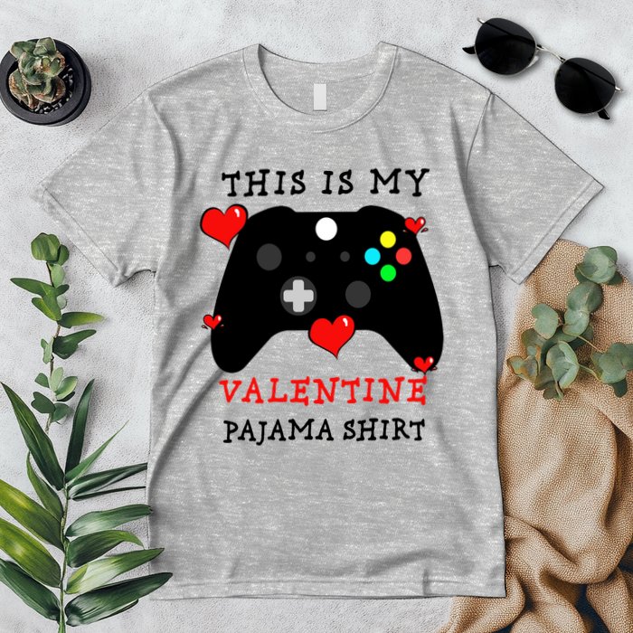 Video Games This Is My Valentine Pajama Premium T-Shirt