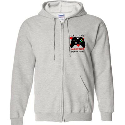 Video Games This Is My Valentine Pajama Full Zip Hoodie