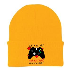 Video Games This Is My Valentine Pajama Knit Cap Winter Beanie