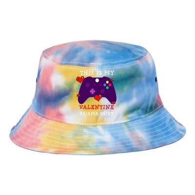 Video Games This Is My Valentine Pajama Tie Dye Newport Bucket Hat