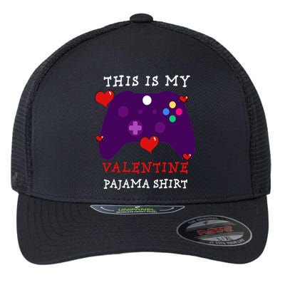 Video Games This Is My Valentine Pajama Flexfit Unipanel Trucker Cap