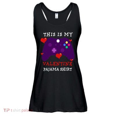 Video Games This Is My Valentine Pajama Ladies Essential Flowy Tank