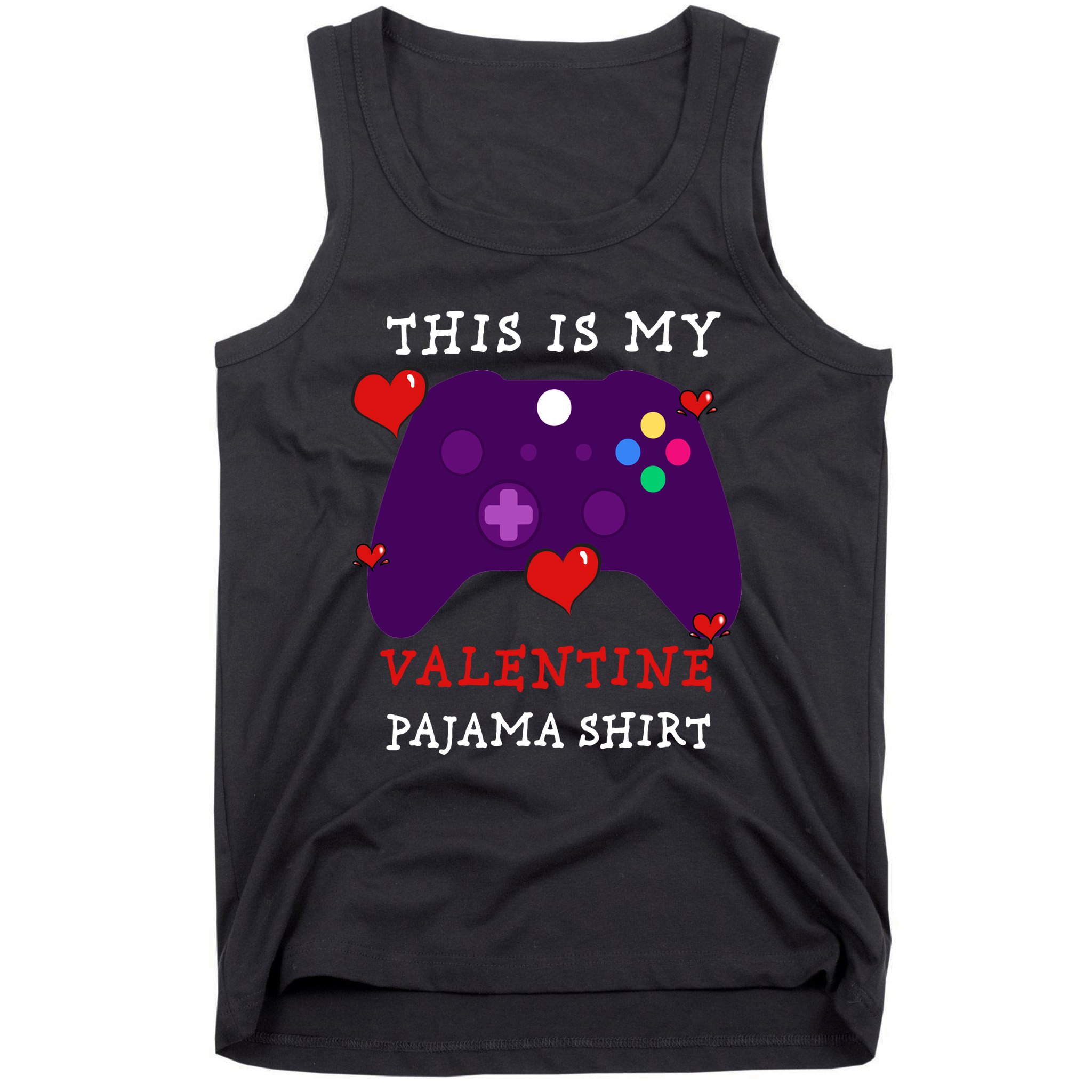 Video Games This Is My Valentine Pajama Tank Top