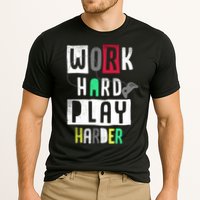 Video Games Work Hard Play Harder Gamer Cooling Performance Crew T-Shirt