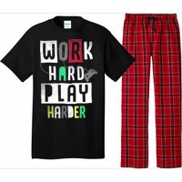 Video Games Work Hard Play Harder Gamer Pajama Set