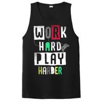 Video Games Work Hard Play Harder Gamer PosiCharge Competitor Tank