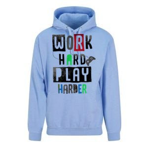 Video Games Work Hard Play Harder Gamer Unisex Surf Hoodie