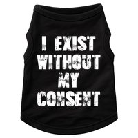Vintage I Exist Without My Consent Funny Meme Frog Doggie Tank