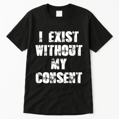 Vintage I Exist Without My Consent Funny Meme Frog Tall T-Shirt