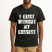 Vintage I Exist Without My Consent Funny Meme Frog Tall T-Shirt