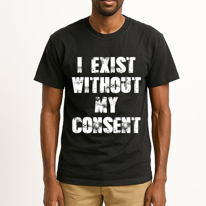 Vintage I Exist Without My Consent Funny Meme Frog Tall T-Shirt