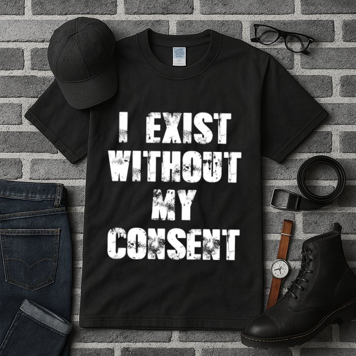 Vintage I Exist Without My Consent Funny Meme Frog Tall T-Shirt