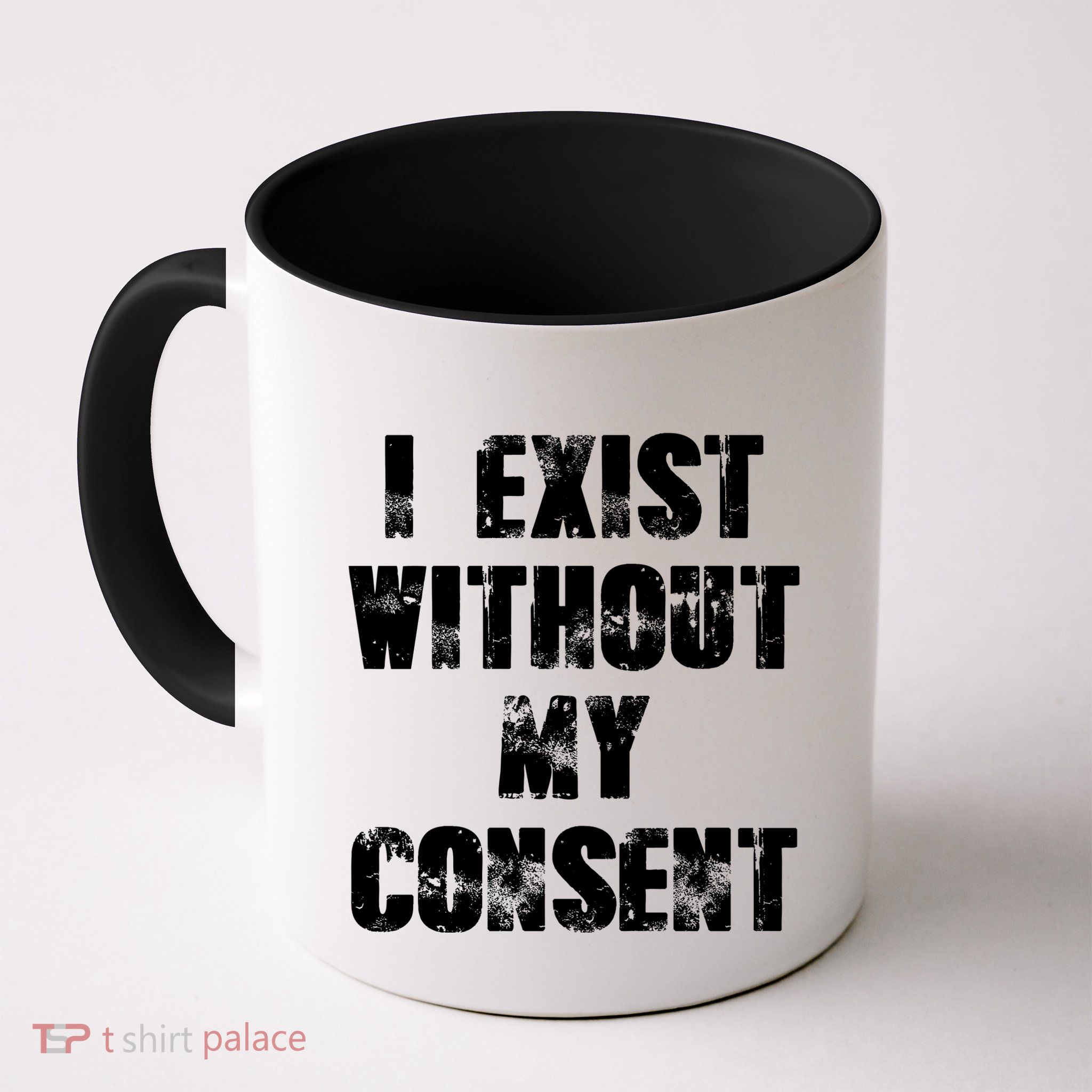 Vintage I Exist Without My Consent Funny Meme Frog Mug