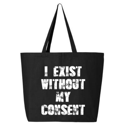 Vintage I Exist Without My Consent Funny Meme Frog 25L Jumbo Tote