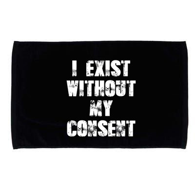 Vintage I Exist Without My Consent Funny Meme Frog Microfiber Hand Towel