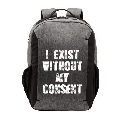 Vintage I Exist Without My Consent Funny Meme Frog Vector Backpack