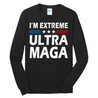 Vintage I'm Extreme Ultra Maga US Flag Trump Supporters Tall Long Sleeve T-Shirt