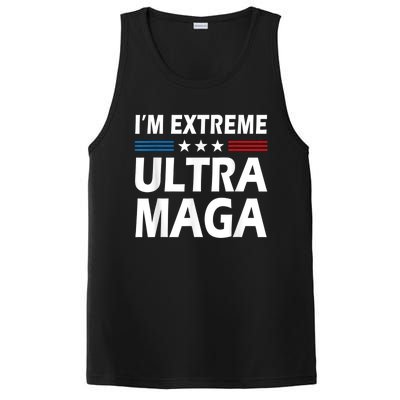 Vintage I'm Extreme Ultra Maga US Flag Trump Supporters PosiCharge Competitor Tank