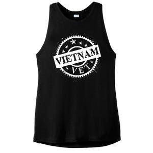 Vietnam Vet Stamp Ladies PosiCharge Tri-Blend Wicking Tank