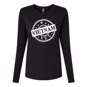 Vietnam Vet Stamp Womens Cotton Relaxed Long Sleeve T-Shirt