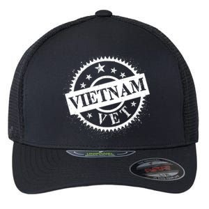 Vietnam Vet Stamp Flexfit Unipanel Trucker Cap