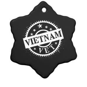 Vietnam Vet Stamp Ceramic Star Ornament