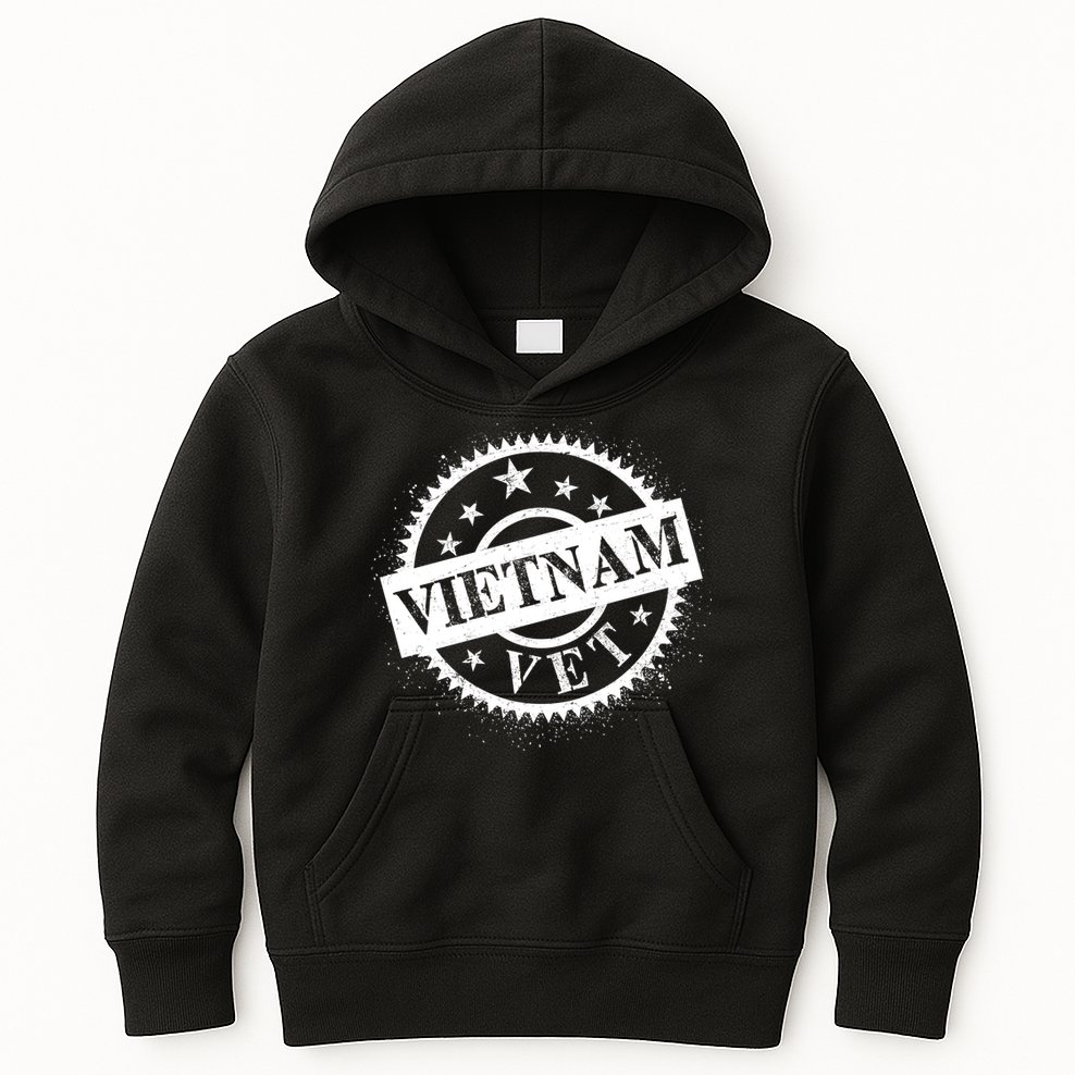 Vietnam Vet Stamp Kids Hoodie