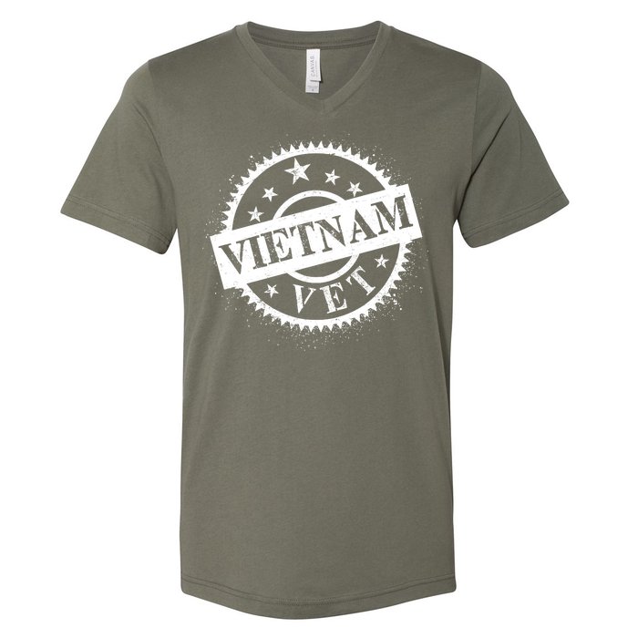 Vietnam Vet Stamp V-Neck T-Shirt