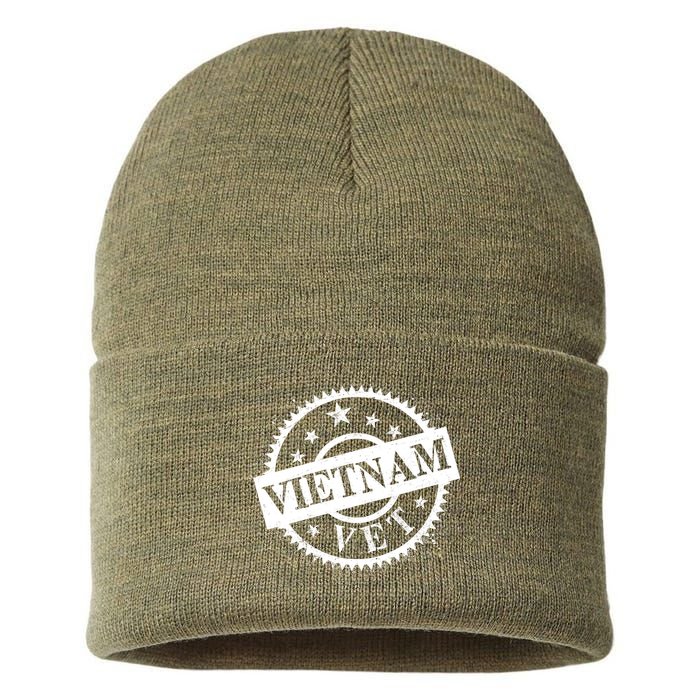 Vietnam Vet Stamp Sustainable Knit Beanie