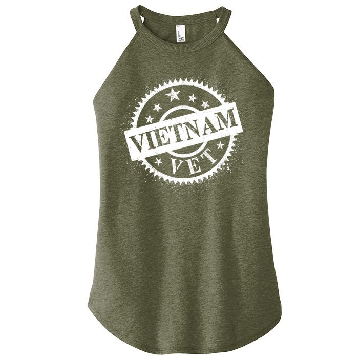 Vietnam Vet Stamp Women's Perfect Tri Rocker Tank