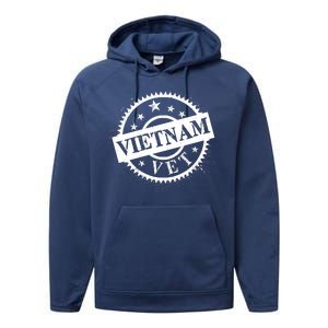 Vietnam Vet Stamp Performance Fleece Hoodie