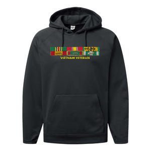 Vietnam Veteran Emblem Performance Fleece Hoodie