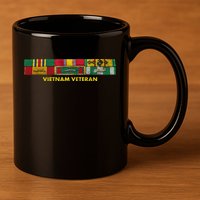 Vietnam Veteran Emblem 11oz C Handle Ceramic Mug