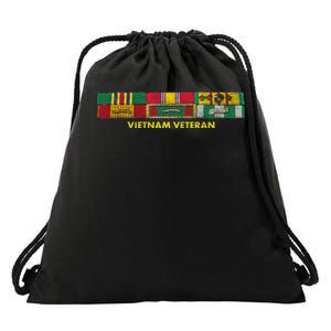 Vietnam Veteran Emblem Drawstring Bag