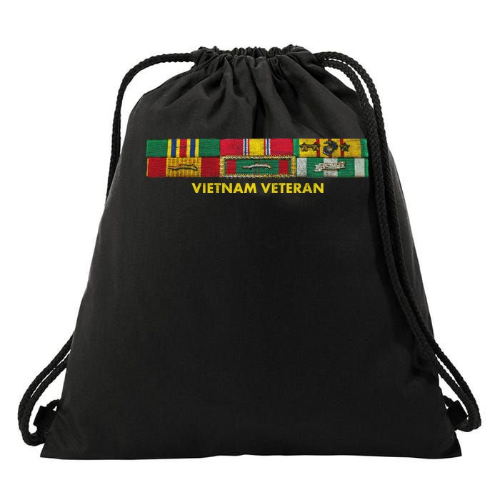 Vietnam Veteran Emblem Drawstring Bag